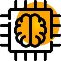 Super Brain Creative Icon Design vector