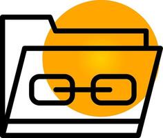 Link Folder Creative Icon Design vector