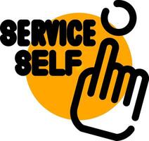 Self Service Creative Icon Design vector