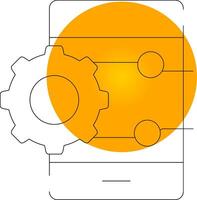 Project Management App Creative Icon Design vector