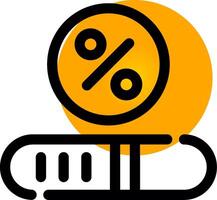 Progress Bar Creative Icon Design vector