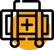 First Aid Kit Creative Icon Design vector