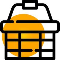 Picnic Basket Creative Icon Design vector