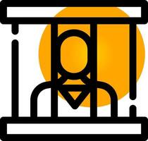 Prisoner Creative Icon Design vector