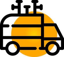 Delivery Truck Creative Icon Design vector