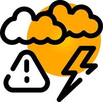 Weather Alert Creative Icon Design vector