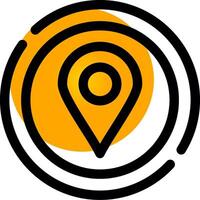 Location Pin Creative Icon Design vector