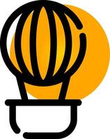 Hot Air Balloon Creative Icon Design vector