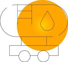 Tanker Truck Creative Icon Design vector