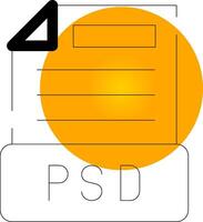 diseño de icono creativo de archivo psd vector