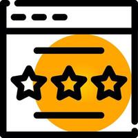Rating Creative Icon Design vector
