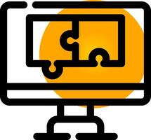 Puzzle Creative Icon Design vector