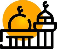 Mosque Creative Icon Design vector