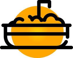 Bathtub Creative Icon Design vector