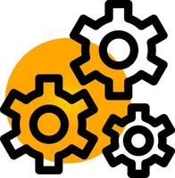 Gear Creative Icon Design vector