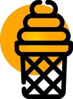 Ice Cream Creative Icon Design vector