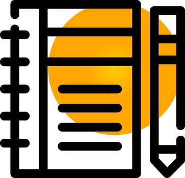 Diary Study Creative Icon Design vector