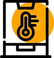 Smart Temperature Creative Icon Design vector