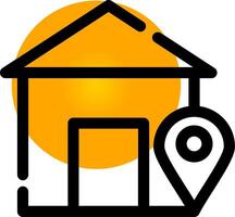 Home Location Creative Icon Design vector