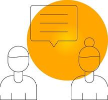 Discuss Creative Icon Design vector