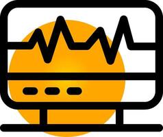 Electrocardiogram Creative Icon Design vector