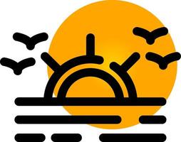 Sunrise Creative Icon Design vector