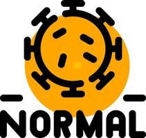 New Normal Creative Icon Design vector