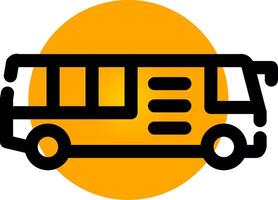 Bus Creative Icon Design vector