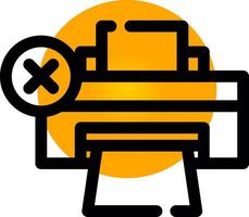 Printer Error Creative Icon Design vector