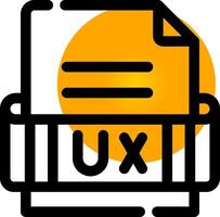Ux Format Creative Icon Design vector
