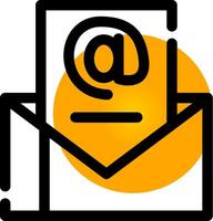 Email Marketing Creative Icon Design vector