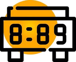 diseño de icono creativo de reloj digital vector