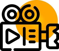 Video Camera Creative Icon Design vector