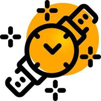 diseño de icono creativo de reloj de pulsera vector