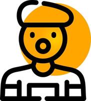 Mime Creative Icon Design vector