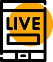 Live Stream Creative Icon Design vector