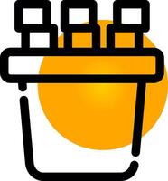 Ice Bucket Creative Icon Design vector