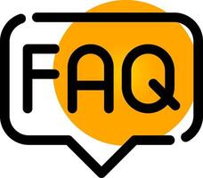 FAQ Creative Icon Design vector