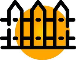 Fence Creative Icon Design vector