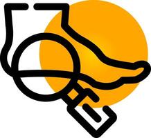 Foot Creative Icon Design vector