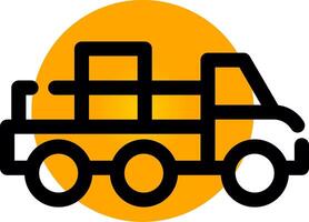 Mover Truck Creative Icon Design vector