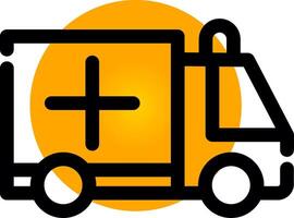 Ambulance Creative Icon Design vector