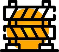 Road Barrier Creative Icon Design vector