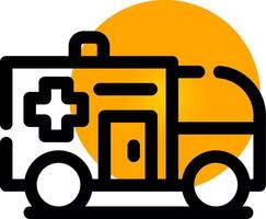 Ambulance Creative Icon Design vector