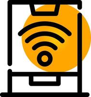 Smart Tablet Creative Icon Design vector
