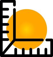 Ruler Creative Icon Design vector