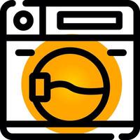 Washing Machine Creative Icon Design vector