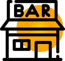 Bar Creative Icon Design vector