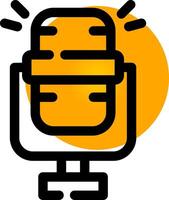 Microphone Creative Icon Design vector