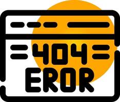 404 Error Creative Icon Design vector